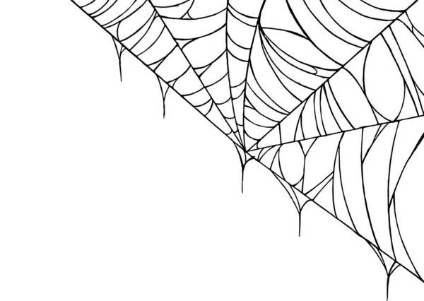 Spiderwebs Απομονώσει Png Διαφανές Φόντο Ευτυχισμένο Halloween Banner Πρότυπο Για — Διανυσματικό Αρχείο