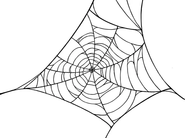 Павутинки Ізольовані Png Або Прозорому Фоні Щасливий Банер Хеллоуїна Шаблон — стоковий вектор
