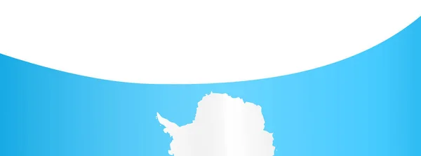 Antarktida Vlajka Vlající Bílém Pozadí — Stockový vektor