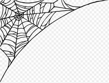 Örümcek ağlı Cadılar Bayramı partisi arka planı yalıtılmış png veya şeffaf doku, metin için boş alan, poster için element şablonu, broşürler, çevrimiçi reklam, vektör ilüstrasyonu 