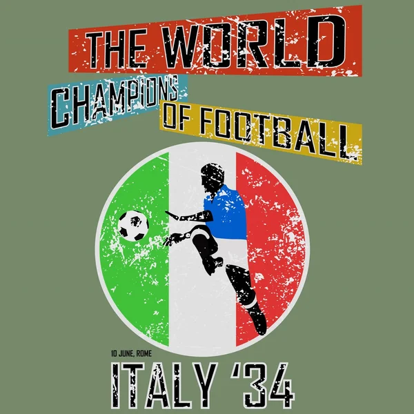 Grunge style mondial de football thème vol.2 — Image vectorielle