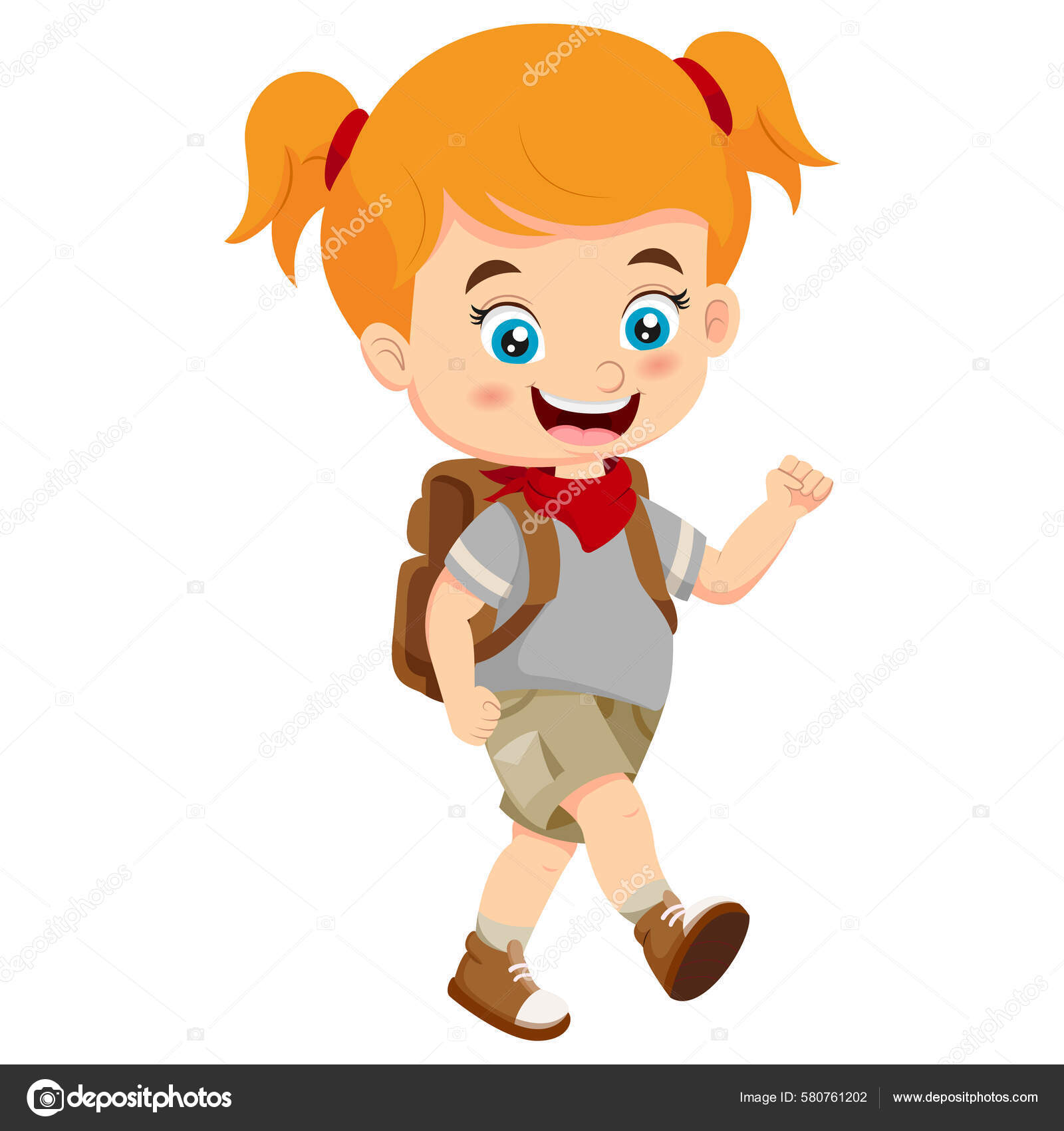 Image vectorielle Illustration Vectorielle Cartoon Fille