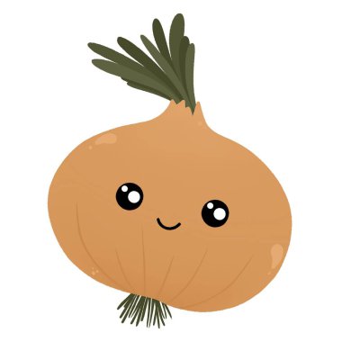 Gülümseyen tatlı bir soğan