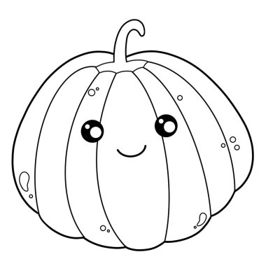 Tatlı balkabağıyla boyama sayfası