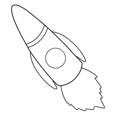 boyama sayfası - roket yükseliyor