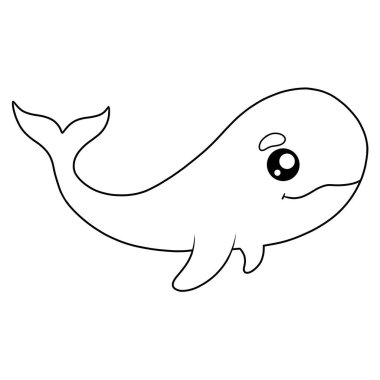 boyama sayfası - sevimli gülümseyen ahtapot