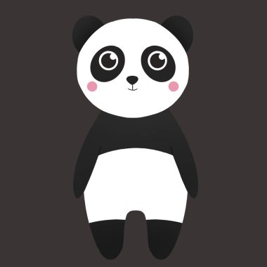 Pembe yanakları sevimli panda