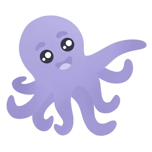 Roztomilý Vzor Pestrobarevnými Chobotnicemi — Stock fotografie