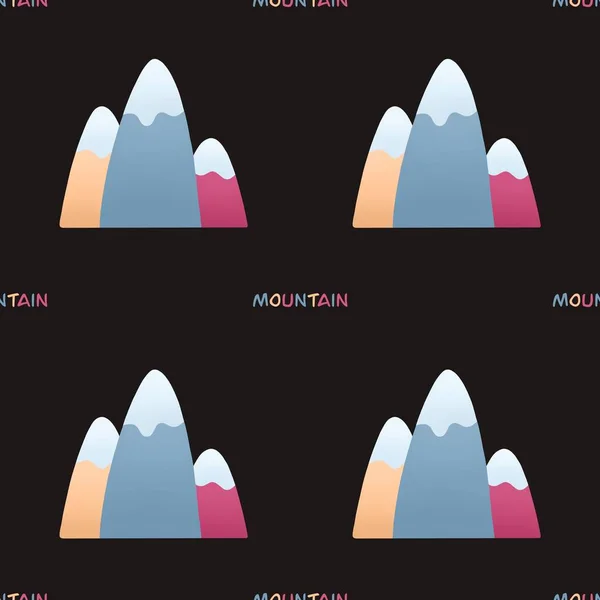 Modello Scuro Con Montagne Colorate — Foto Stock