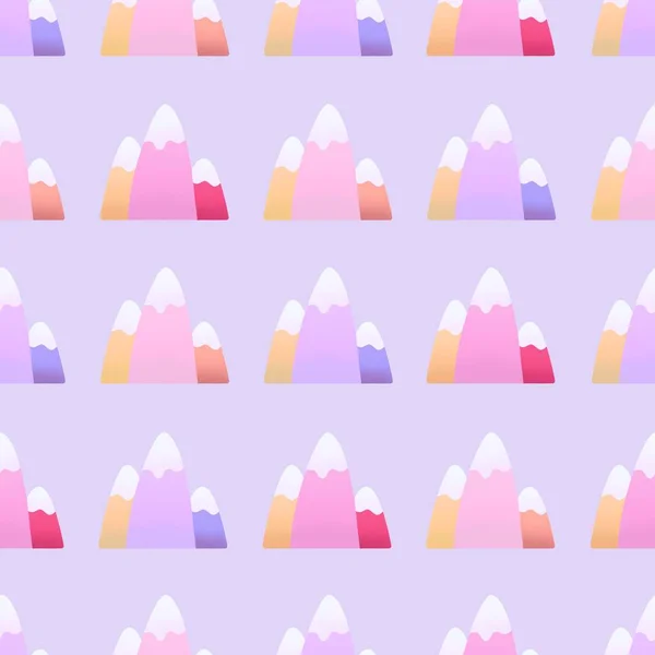 Фиолетовый Узор Красочными Горами — стоковое фото