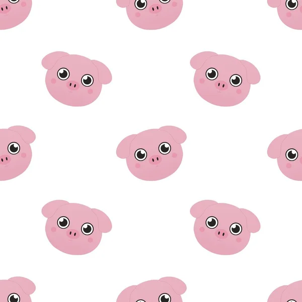 Cute Pattern Kids Pigs — Stock Photo, Image