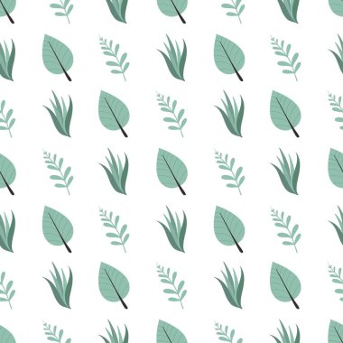 Basit bir çiçek deseni. Bir bitkinin güzel yaprakları.