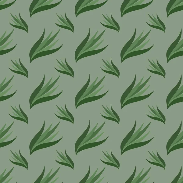 Modello Fiore Foglie Pianta Verde Carino — Foto Stock