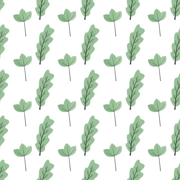 Basit bir çiçek deseni. Beyaz arka planda bir bitkinin güzel küçük yaprakları.