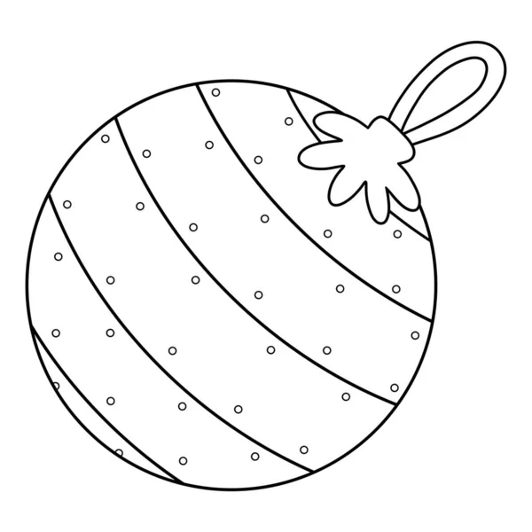 Coloring Page Winter Illustration Christmas Toy — Stock Photo, Image