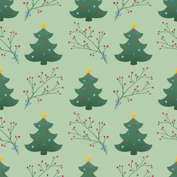 Baby Pattern Cute Christmas Tree — Stock Photo, Image