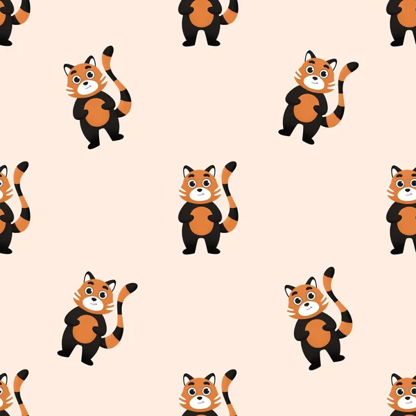 Babymuster Süßer Roter Panda — Stockfoto