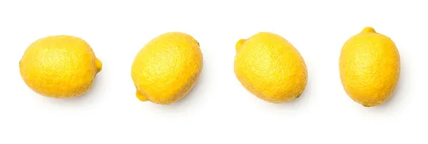 Colección de limones aislados sobre fondo blanco — Foto de Stock