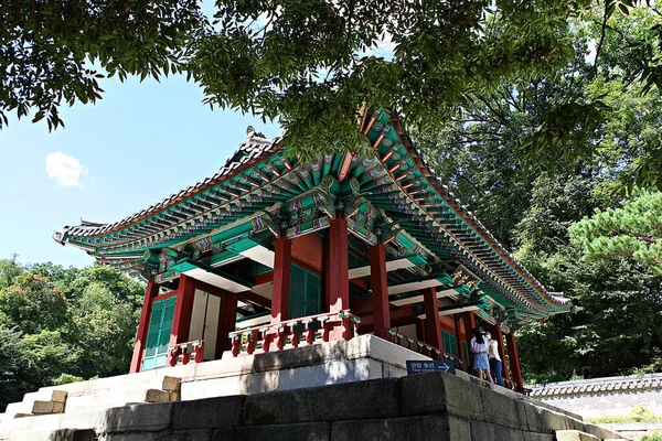 นเป นพระราชว Changdeokwang ในเกาหล — ภาพถ่ายสต็อก