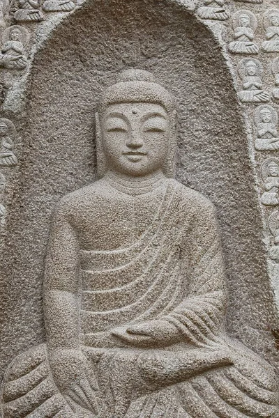 Статуя Будды Корейском Храме — стоковое фото