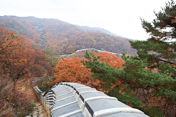 Sua Fortezza Sud Hansanseong Corea — Foto Stock