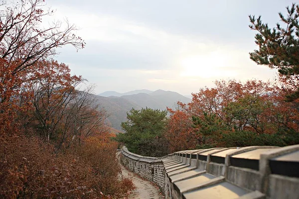 Sua Fortezza Sud Hansanseong Corea — Foto Stock