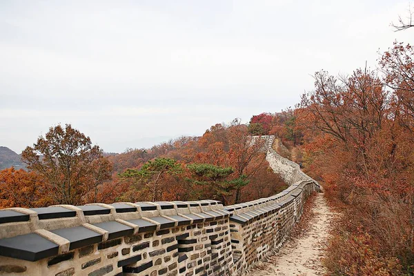 Sua Fortaleza Sul Hansanseong Coréia — Fotografia de Stock