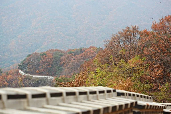 韓国の南漢城要塞は — ストック写真