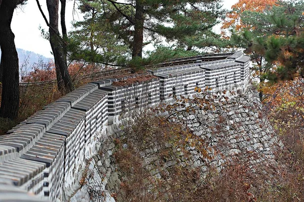 Sua Fortaleza Sul Hansanseong Coréia — Fotografia de Stock