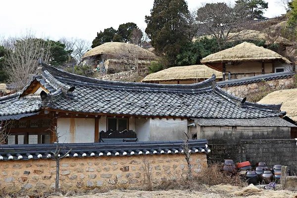 Eski Evi Koruyan Bir Köy — Stok fotoğraf