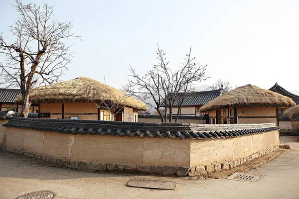 Het Een Dorp Dat Het Oude Huis Bewaart — Stockfoto