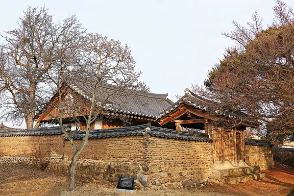 Eski Evi Koruyan Bir Köy — Stok fotoğraf