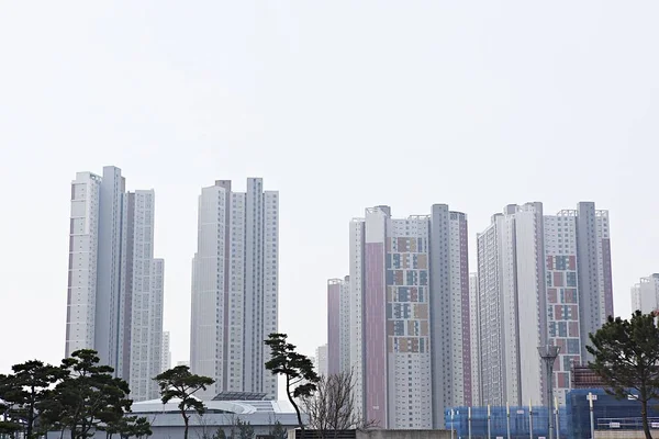 Muiti Familie Woning Appartement Korea — Stockfoto
