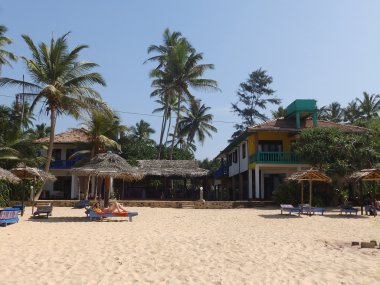 hikkaduwa tropikal plaj. Sri lanka