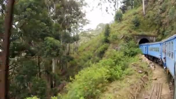 Uitzicht Vanaf Trein Naar Ella Sri Lanka — Stockvideo