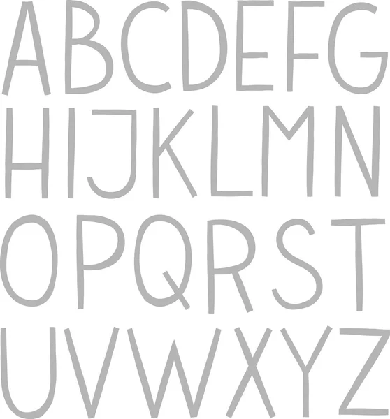 Dibujar a mano vector alfabeto completo . — Archivo Imágenes Vectoriales