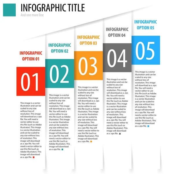 Banner mit Infografik Optionen. — Stockvektor