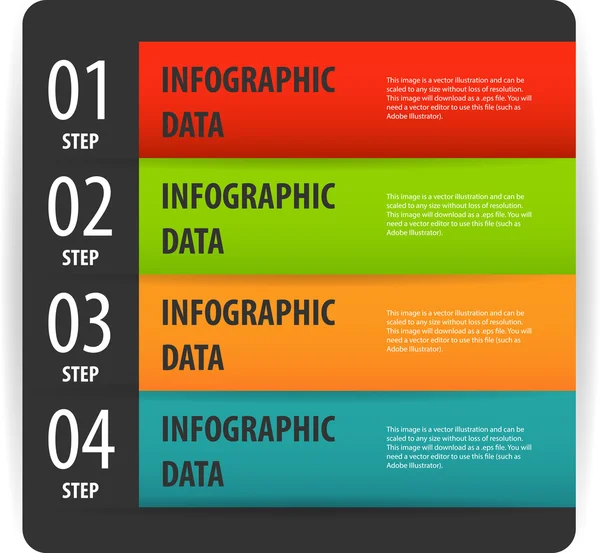 Opzioni infografiche banner . — Vettoriale Stock