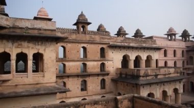 Orchha Sarayı Kalesi, Raja Mahal ve Chaturbhuj Tapınağı Jahangir Mahal, Orchha, Madhya Pradesh, Jahangir Mahal (Orchha Kalesi) Orchha, Madhya Pradesh, Hindistan, Hindistan, Hindistan arkeolojik sahaları