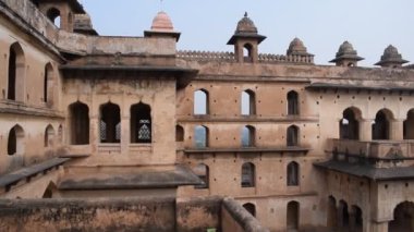 Orchha Sarayı Kalesi, Raja Mahal ve Chaturbhuj Tapınağı Jahangir Mahal, Orchha, Madhya Pradesh, Jahangir Mahal (Orchha Kalesi) Orchha, Madhya Pradesh, Hindistan, Hindistan, Hindistan arkeolojik sahaları