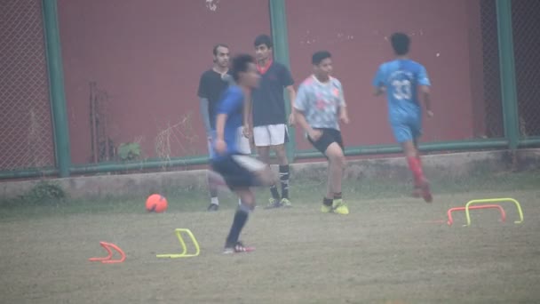 New Delhi India July 2018 Little Footballers Local Football Team — Video