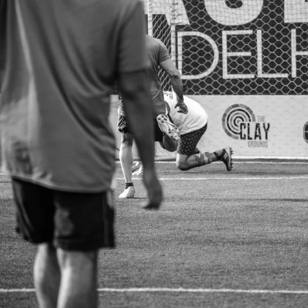 Nueva Delhi India Julio 2018 Futbolistas Del Equipo Local Fútbol —  Fotos de Stock