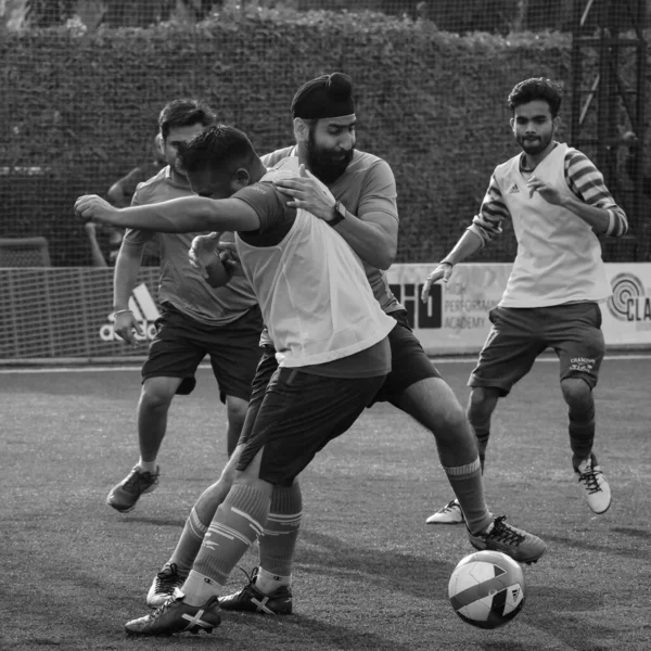 Nueva Delhi India Julio 2018 Futbolistas Del Equipo Local Fútbol —  Fotos de Stock