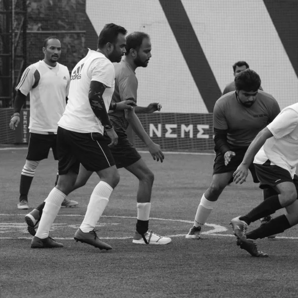 New Delhi India July 2018 Footballers Local Football Team Game — Zdjęcie stockowe