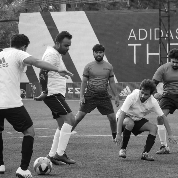 New Delhi India July 2018 Footballers Local Football Team Game — Zdjęcie stockowe