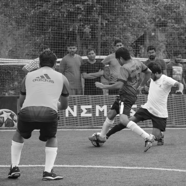 New Delhi India July 2018 Footballers Local Football Team Game — Fotografia de Stock