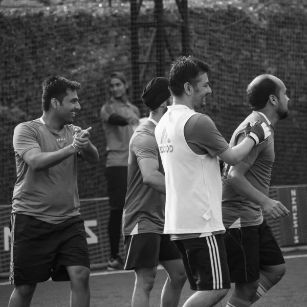 New Delhi India July 2018 Footballers Local Football Team Game — Fotografia de Stock