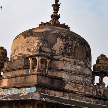 Orchha, Madhya Pradesh, Hindistan, Jahangir Mahal veya Orchha Sarayı Orchha 'da bulunan bir kale ve garnizondur. Madhya Pradesh. Hindistan, Hindistan Arkeolojik Siteleri