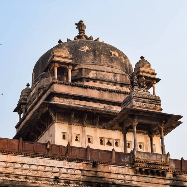 Orchha, Madhya Pradesh, Hindistan, Jahangir Mahal veya Orchha Sarayı Orchha 'da bulunan bir kale ve garnizondur. Madhya Pradesh. Hindistan, Hindistan Arkeolojik Siteleri
