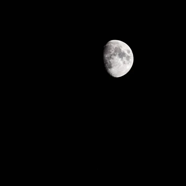 Volle Maan Aan Donkere Hemel Nachts Grote Supermaan Aan Hemel — Stockfoto